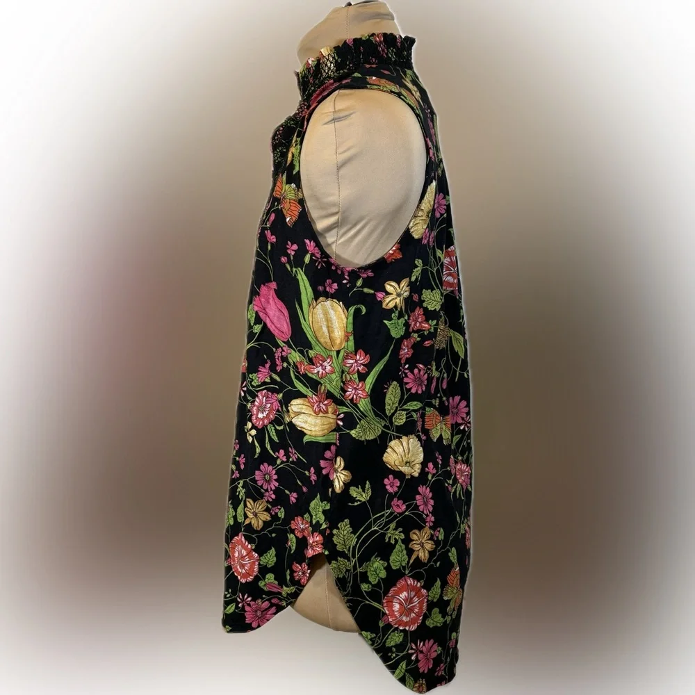 Akemi + Kin Anthropologie Floral Sleeveless top - Picture 3 of 6